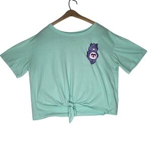 Care Bears Mint Green Front Tie Graphic T-Shirt XXL LF22216FT Embroidered Share